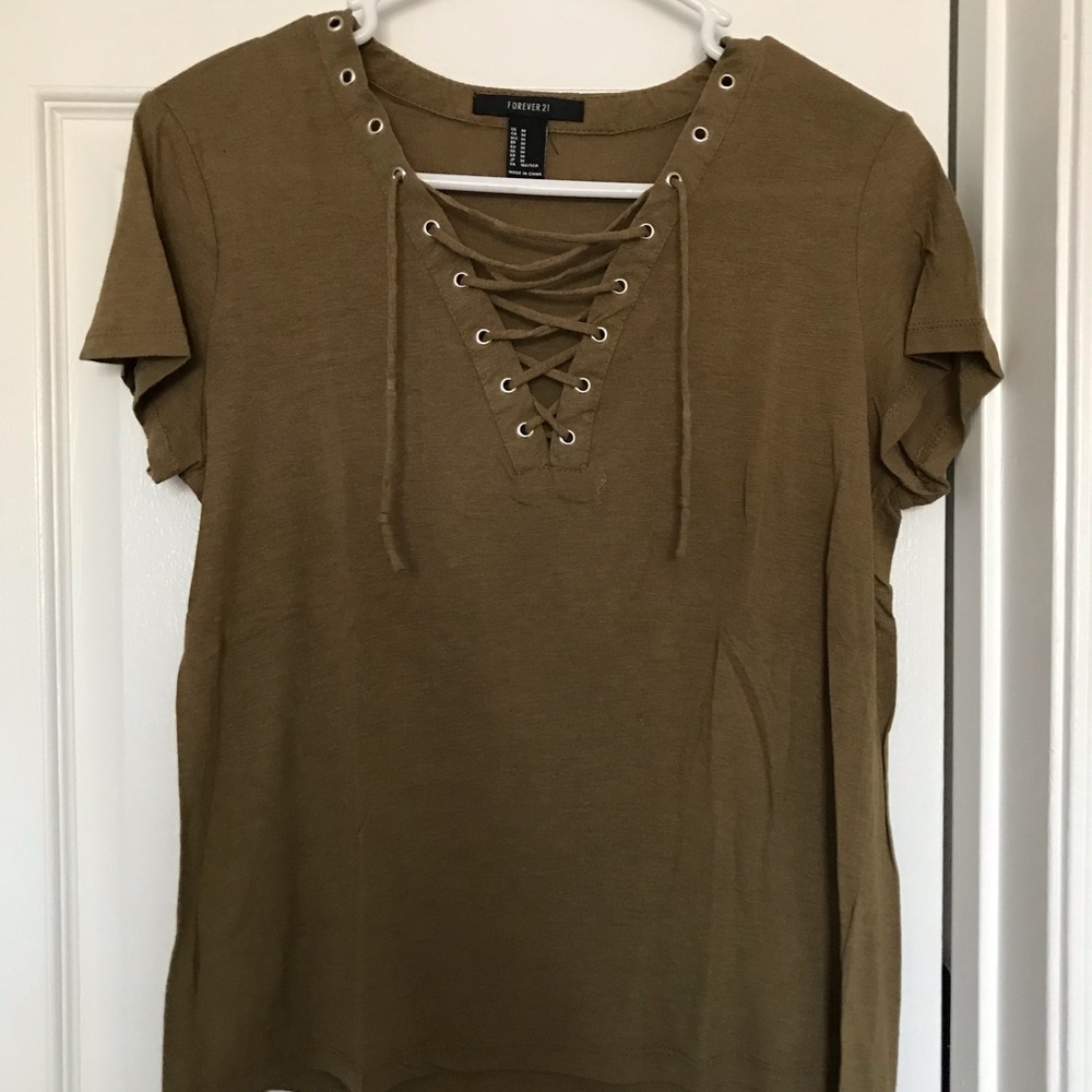 Army green shirt